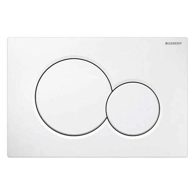 Geberit Sigma01 Modern Dual Flush Plate – White Alpine – 115.770.11.5