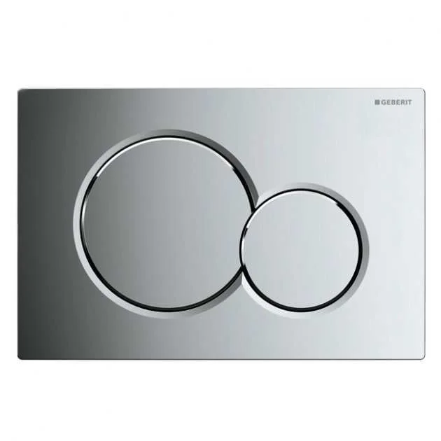 Geberit Sigma01 Modern Push Button Dual Flush Plate – Gloss Chrome – 1