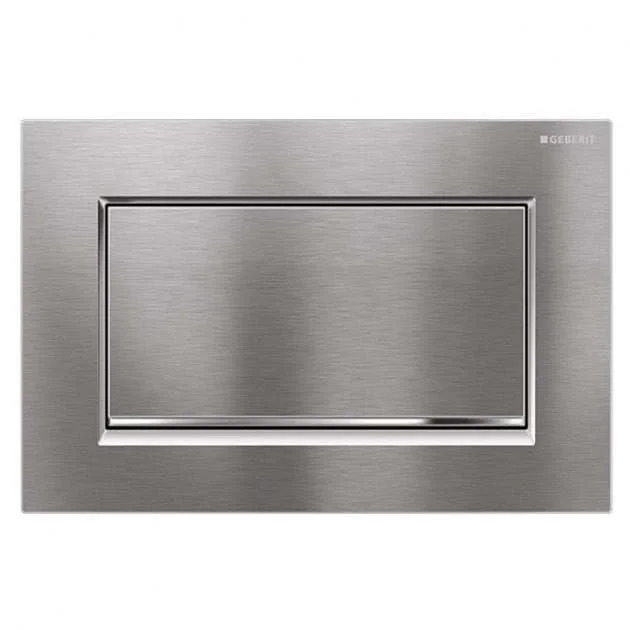 Geberit Sigma30 Modern Single Flush Plate – Brushed/Polished Chrome –