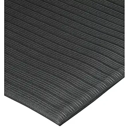 Genuine Joe Air Step Anti-Fatigue Mat, 3‘ x 5‘, Black