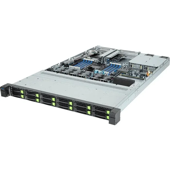 Gigabyte R163-S32 Barebone System – 1U Rack-mountable – Socket LGA-4677 – 1 x Processor Support