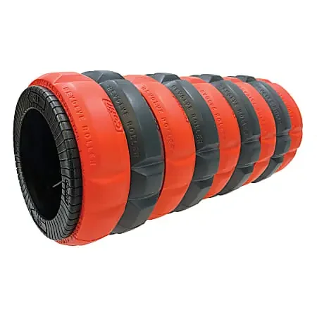 GoFit® Revolve Roller® With 4 Medium Profile And 5 Low Profile Adaptive Massage Rings, 13”, Multicolor