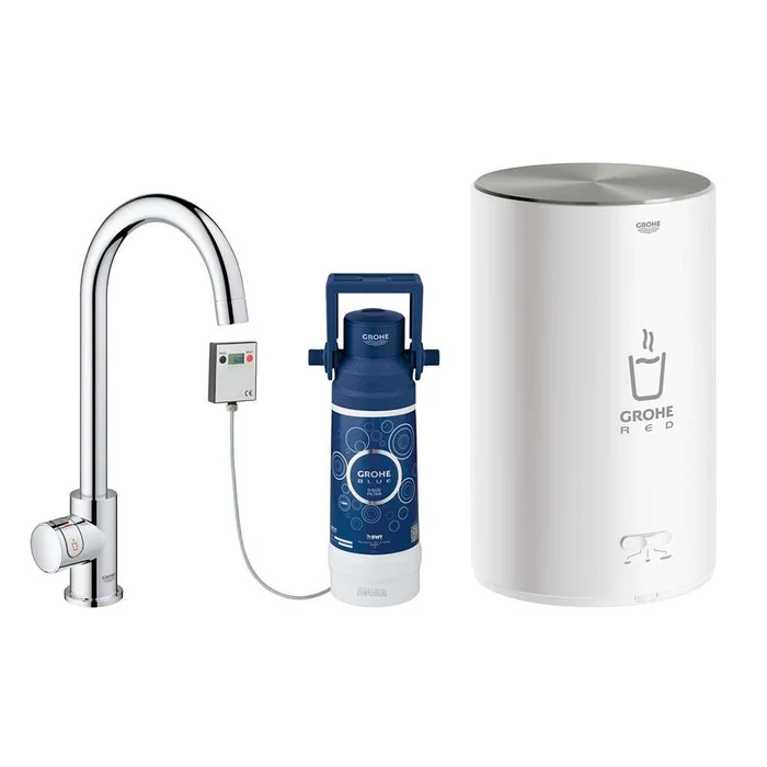 Grohe Red Mono Instant Boiling Pillar tap and M size boiler – 30060001