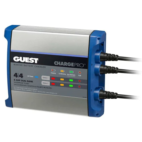 Guest On-Board Battery Charger 8A / 12V – 2 Bank – 120V Input [2707A]