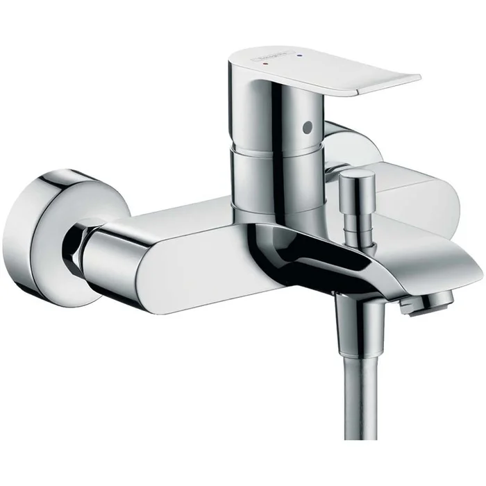 Hansgrohe Metris Chrome Exposed Single Lever Manual Bath Mixer Tap