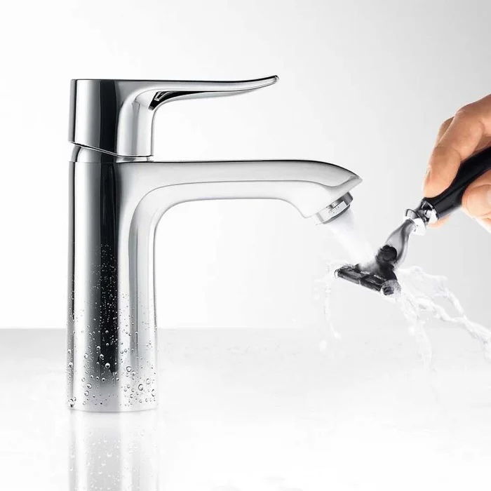 Hansgrohe Metris Chrome Single Lever Basin Mixer Tap 110 Without Waste