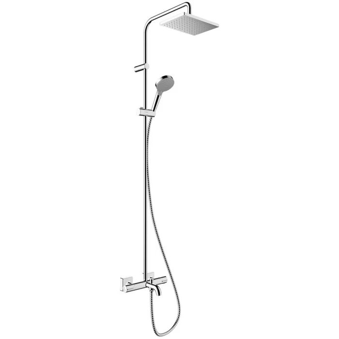 Hansgrohe Vernis Shape Chroe 230 1Jet Showerpipe with Bath Thermostat