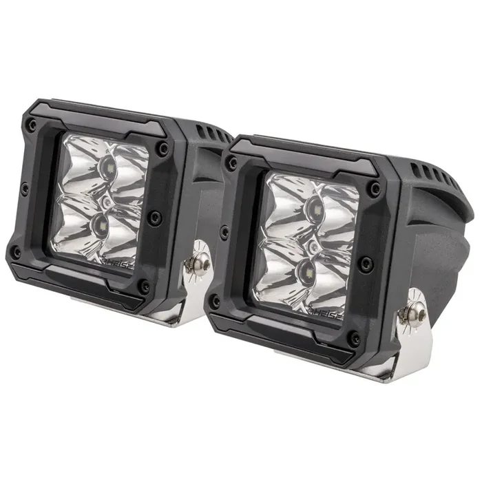 HEISE 4 LED Cube Light w/Harness – Spot Beam- 3″ – 2 Pack