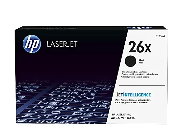HP 26X Black High Yield Toner Cartridge, CF226X