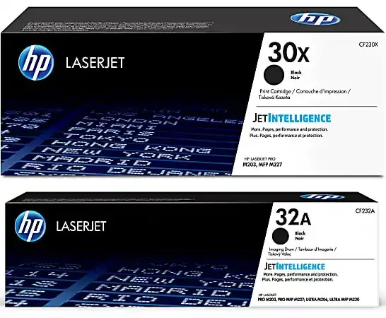 HP 30X/32A Black High Yield Toner Cartridge And Black Imaging Drum, 30X/32A combo