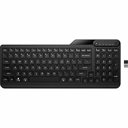 HP 475 Dual-Mode Wireless Keyboard – Wireless Connectivity – Bluetooth – 32.81 ft – 2.40 GHz