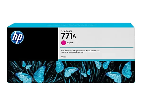 HP 771 Magenta High-Yield Ink Cartridge, CE039A