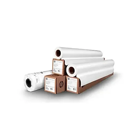 HP Wide-Format Inkjet Film Paper, 36″ x 500‘, 24 Lb, Bright White
