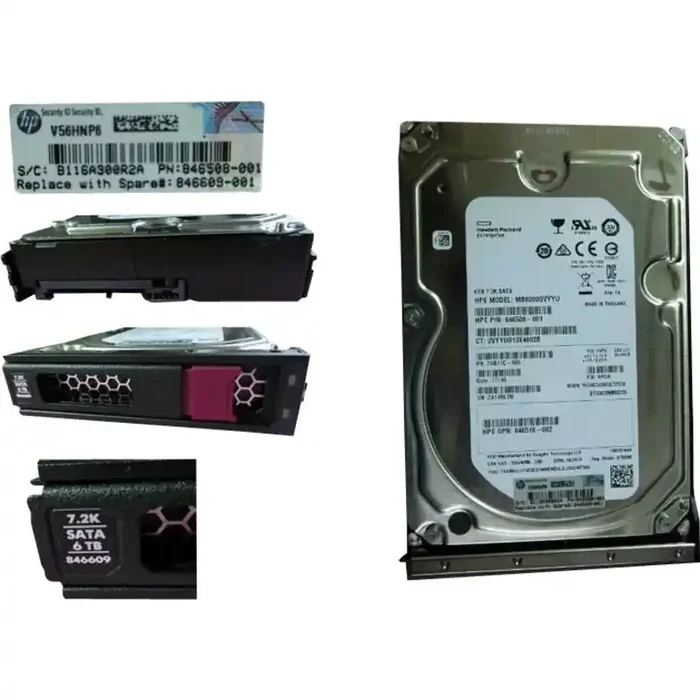 HPE 6 TB Hard Drive – Internal – SATA (SATA/600)