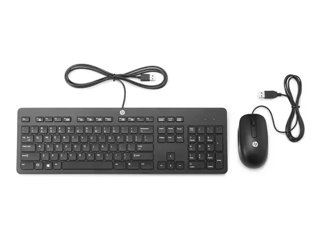 HPI SOURCING – NEW Business Slim Keyboard and Mouse – USB Cable Keyboard – USB Cable Mouse