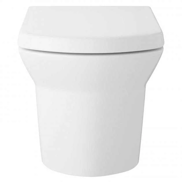 Hudson Reed Maya Modern Wall Hung Pan Soft Close Seat 525mm Projection