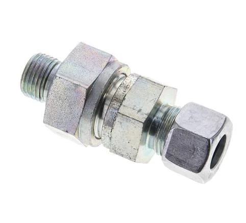 Hydraulic Check Valve Cutting Ring 12L (M18x1.5) & M16x1.5 Male Steel 1-250bar (15-3625)psi Tube-Thread ISO 8434-1