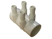 Hydro Air 4 Port 2-InS X 2-InSPG X 3/4-Inch PVC Manifold 53016300