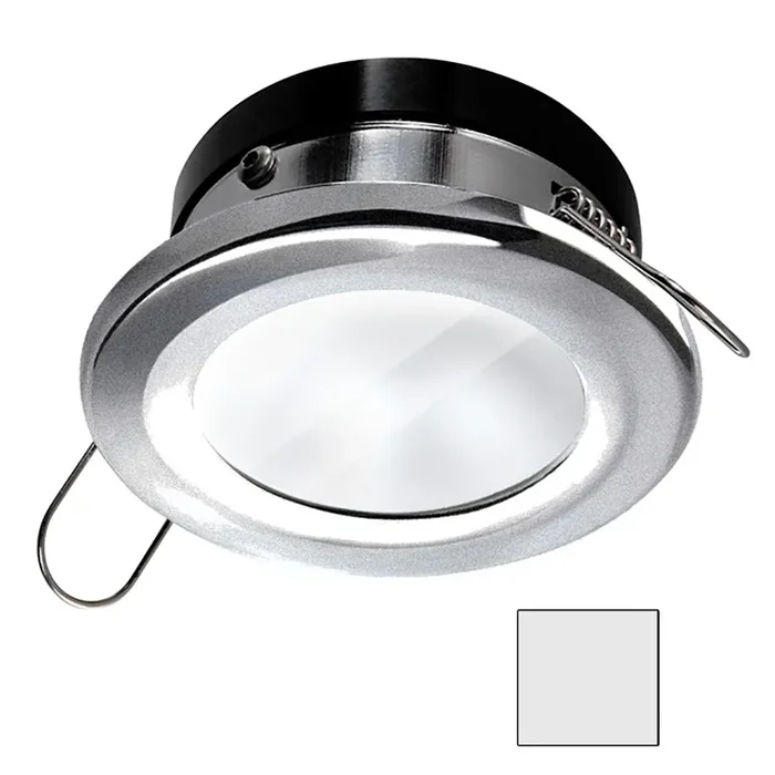 i2Systems Apeiron A1110Z – 4.5W Spring Mount Light – Round – Cool White – Brushed Nickel Finish