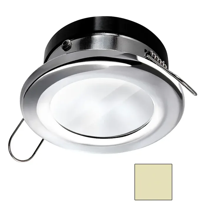 i2Systems Apeiron A1110Z – 4.5W Spring Mount Light – Round – Warm White – Chrome Finish