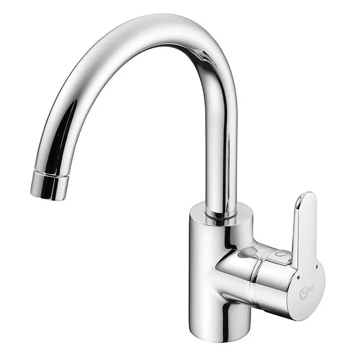 Ideal Standard Concept Blue Modern Chrome Kitchen Mixer with Tubular S