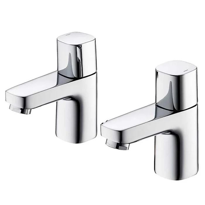 Ideal Standard Tempo Modern Chrome Basin Pillar Taps Pair – B0728AA