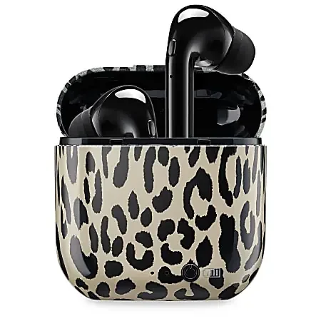 iLive 10mm Driver Truly Wireless Earbuds With Rechargeable Case, Leopard Print, IAEBT300LEO