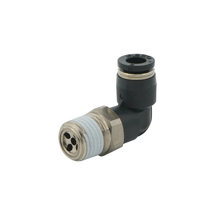 IN R1/4″ x OUT 8mm Angled 2.0mm Orifice Meter-Out Check Valve