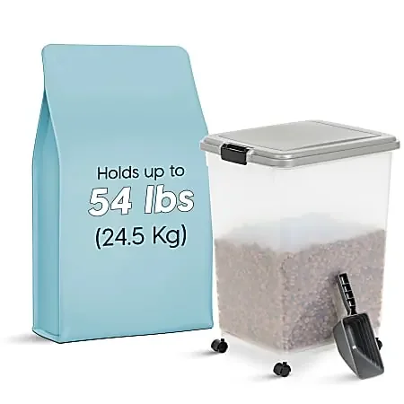 Iris Airtight Container, 69 Qt, Gray