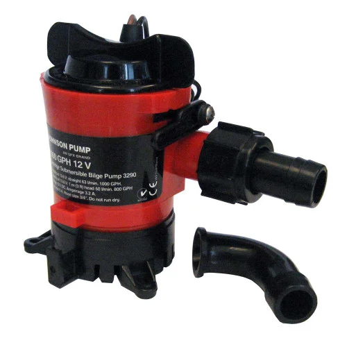 Johnson Pump 1000 GPH Bilge Pump 3/4″ 12V Dura Ports [32903]