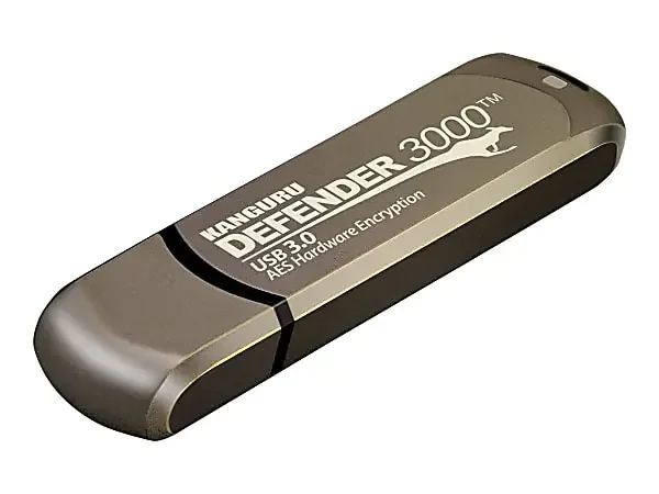 Kanguru Encrypted Defender 3000 – USB flash drive – encrypted – 32 GB – USB 3.2 Gen 1 – FIPS 140-2 Level 3 – TAA Compliant