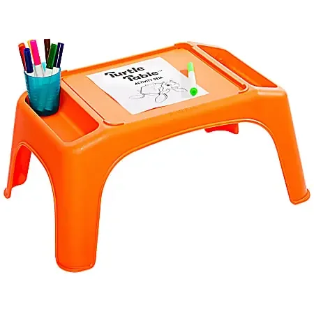 LapGear® Turtle Table Kids Activity Lap Desk Tray, Orange