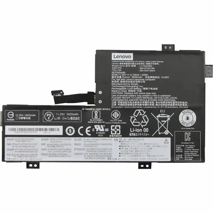 Lenovo-IMSourcing L17M3PB0 Battery – For Chromebook – Battery Rechargeable – Proprietary B