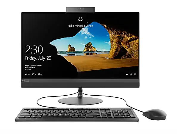 Lenovo™ IdeaCentre™ 520 All-In-One PC, 23.8″ Full HD Screen, AMD Ryzen 3 Quad Core, 8 GB Memory, 1 TB Hard Drive, Windows 10 Home
