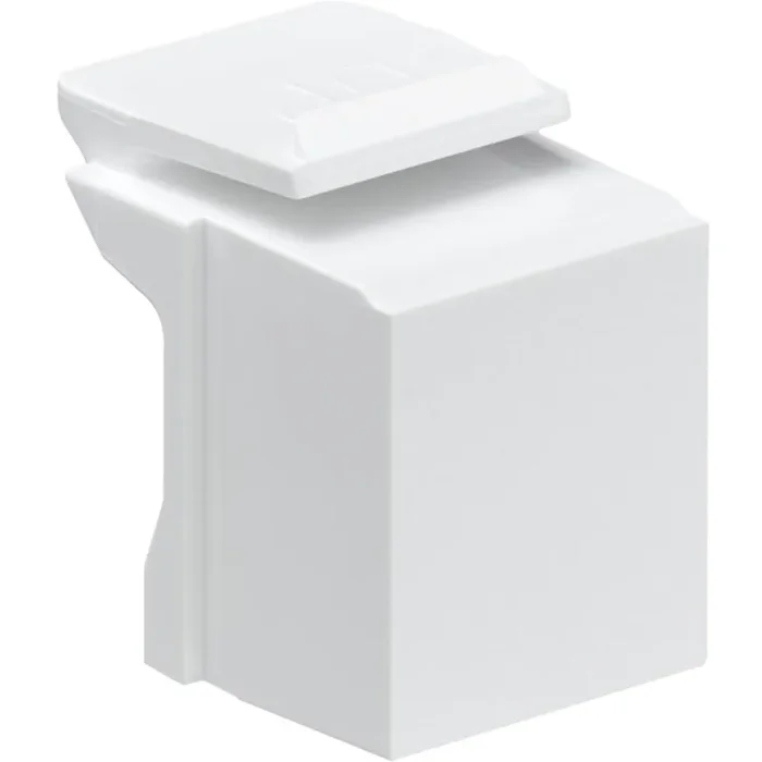 Leviton Blank QuickPort Insert, White (sold in packs of 10)