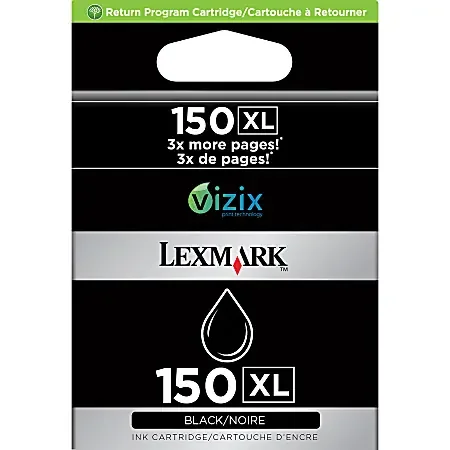 Lexmark™ 150XL Black High-Yield Ink Cartridge, 14N1614