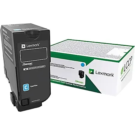 Lexmark Unison Original High Yield Laser Toner Cartridge – Cyan – 1 Each – 12000 Pages