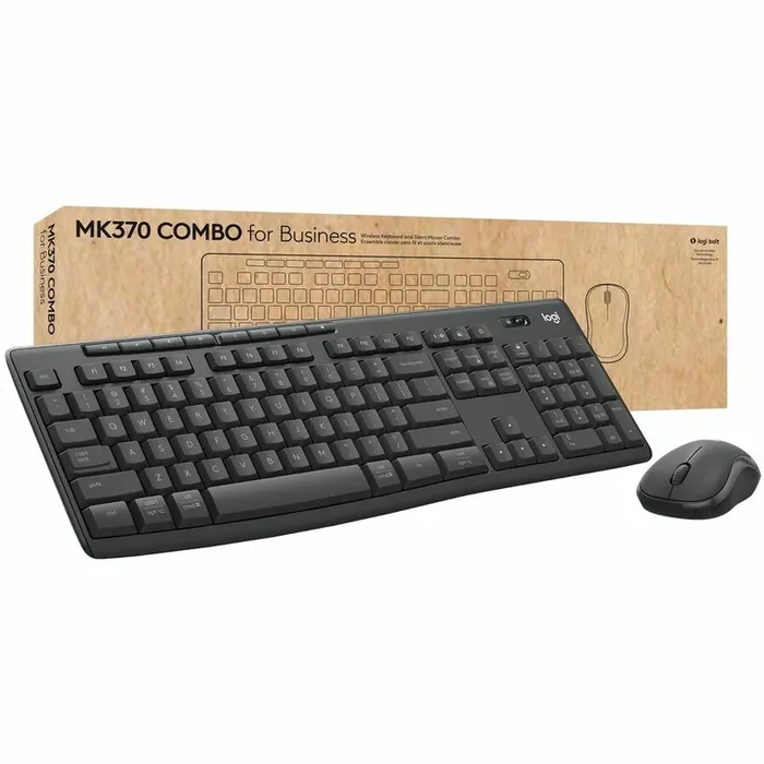 Logitech MK370 Combo for Business Wireless Keyboard and Silent Mouse – USB
