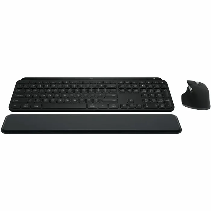 Logitech MX Keys S Combo – Performance Wireless Keyboard and Mouse with Palm Rest – USB