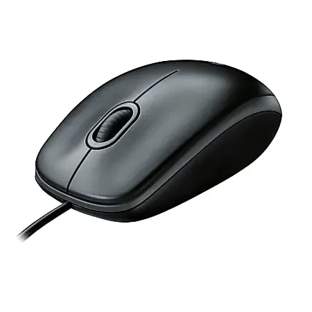 Logitech® B100 Optical USB Mouse, Black