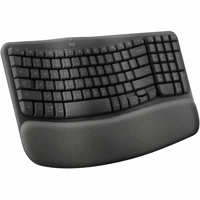 Logitech Wave Keys for Business Ergonomic Keyboard – Wireless Connectivity – Bluetooth –