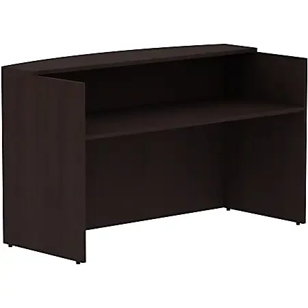 Lorell® 72″W Reception Computer Desk, Espresso