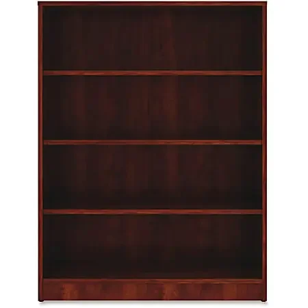 Lorell® Essentials 48″H 4-Shelf Bookcase, Cherry