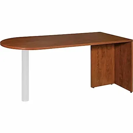 Lorell® Essentials 66″W Desk Peninsula, Cherry