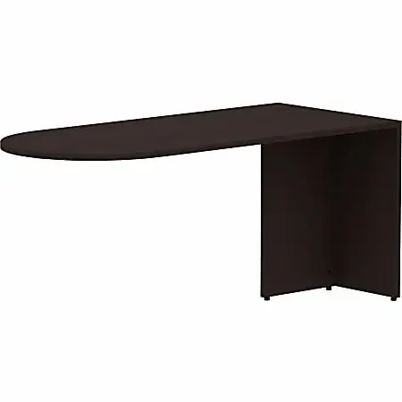 Lorell® Essentials 66″W Desk Peninsula, Espresso