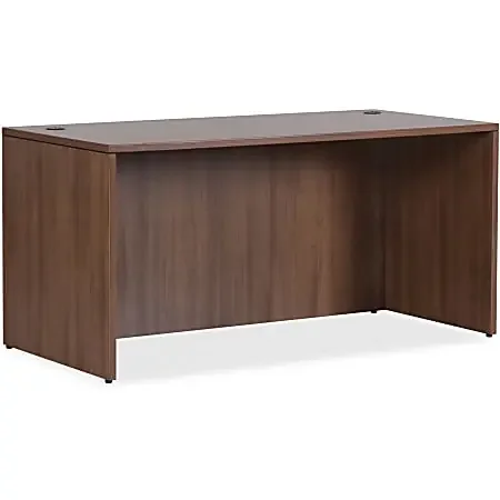 Lorell® Essentials 67″W Office Suite Computer Desk Shell, Walnut