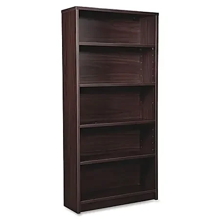 Lorell® Prominence 2.0 60″H 5-Shelf Bookcase, Espresso