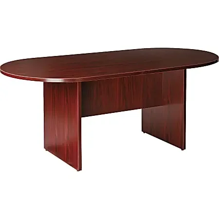Lorell® Prominence 2.0 Racetrack Conference Table, 72″W, Mahogany