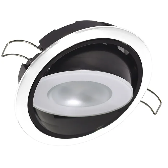 Lumitec Mirage Positionable Down Light – White Dimming – White Bezel