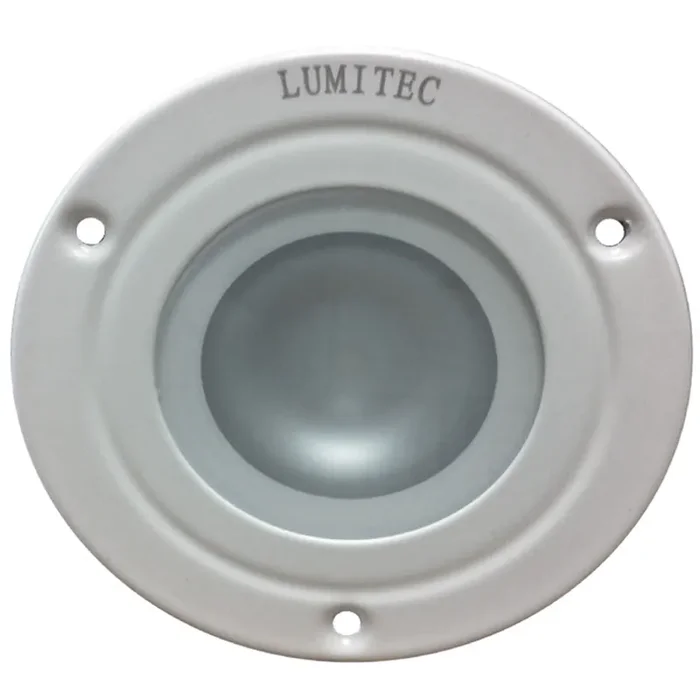 Lumitec Shadow – Flush Mount Down Light – White Finish – 3-Color Red/Blue Non-Dimming w/White Dimming